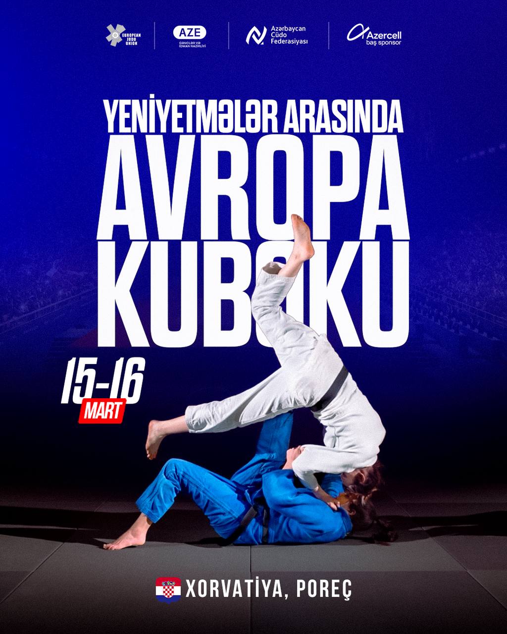 Yeniyetmə cüdoçularımız Avropa Kubokunda iştirak edəcək