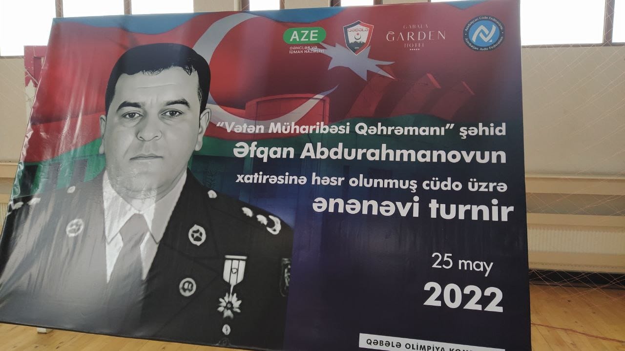 Qəbələdə “Vətən Müharibəsi Qəhrəmanı” şəhid Əfqan Abdurahmanovun xatirəsinə həsr olunan ənənəvi cüdo turniri keçirilib