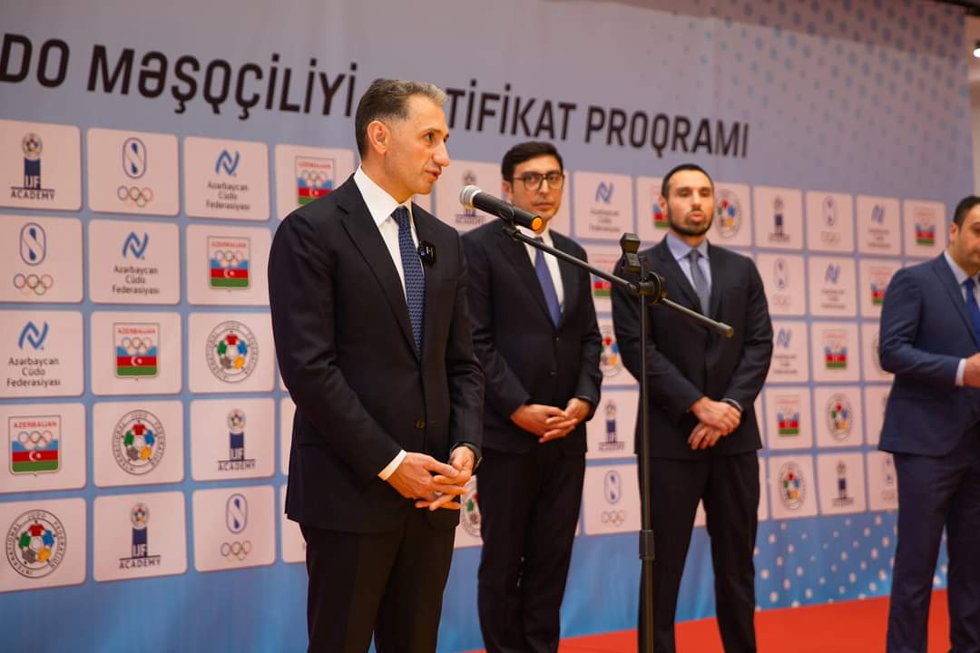 Beynəlxalq Cüdo Federasiyası Akademiyasının proqramında iştirak edən məşqçilərə sertifikatlar təqdim olunub