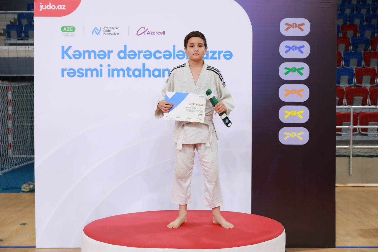 Cüdo üzrə ilk dəfə kəmər dərəcələri üzrə rəsmi imtahan keçirilib