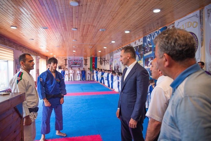 Azərbaycan Cüdo Federasiyasının prezidenti Quba cüdoçuları ilə görüşüb
