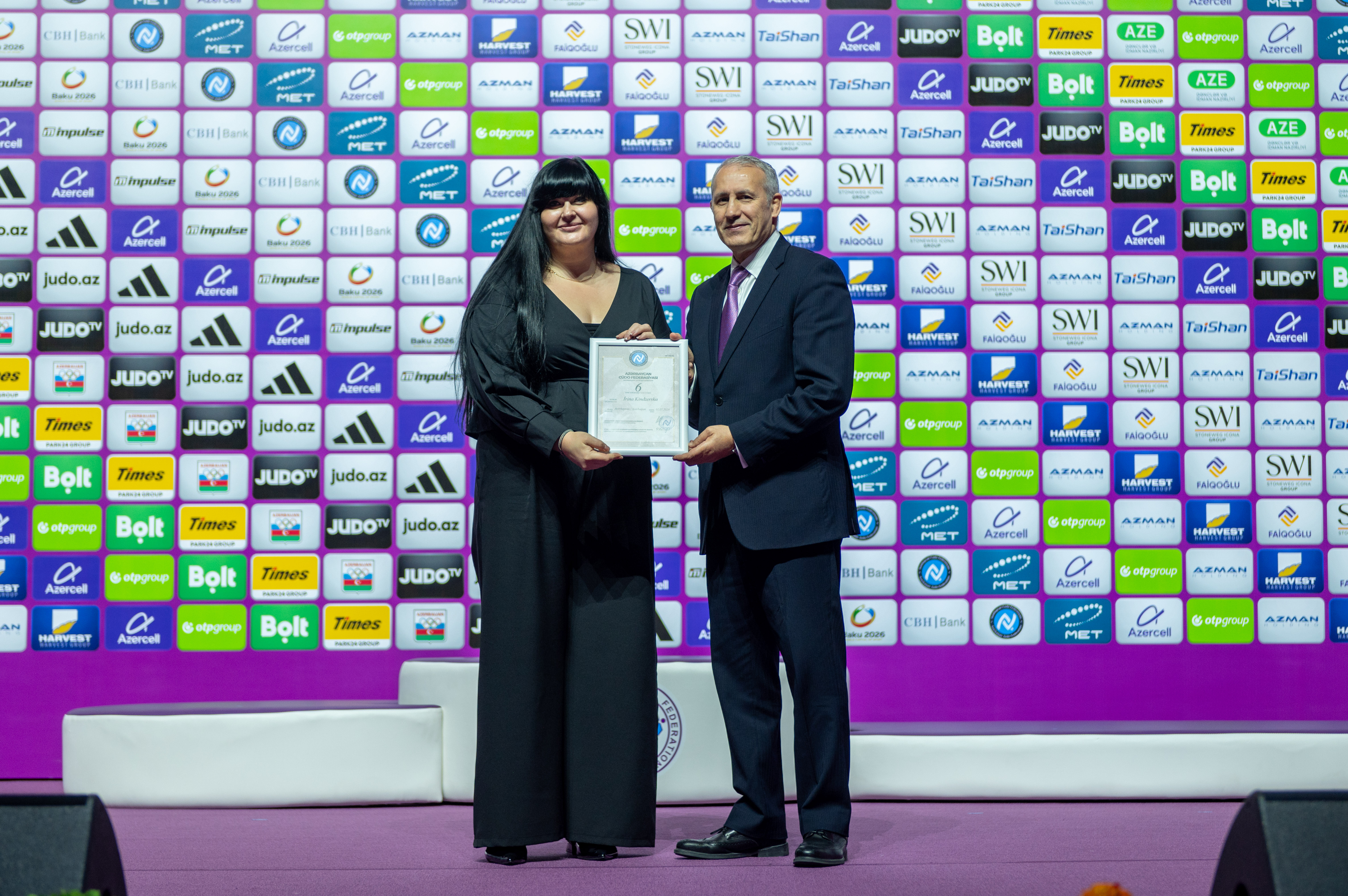 Azerbaijani Judo Representatives Awarded 6th and 7th Dan Certificates at World Championships