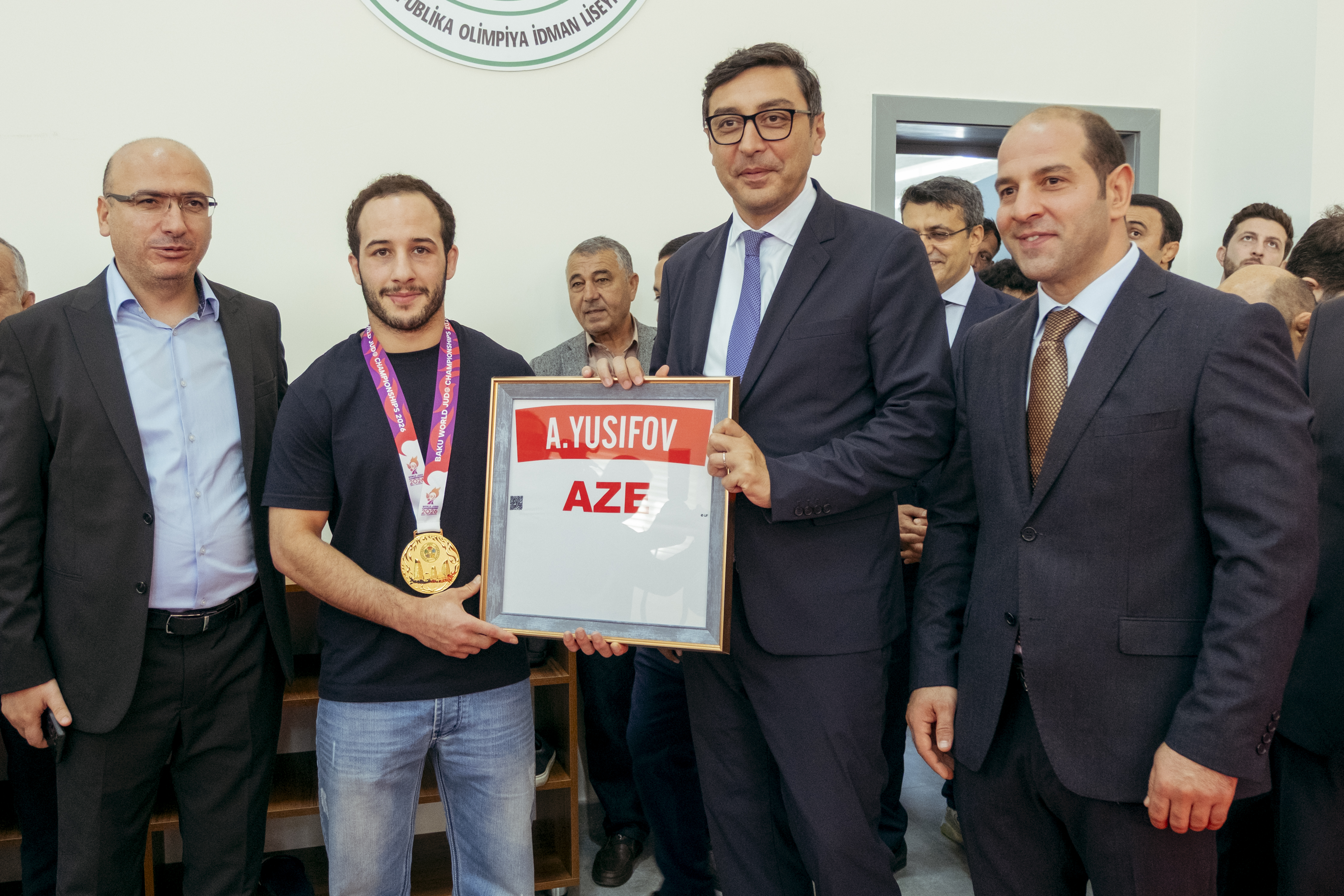 Respublika Olimpiya İdman Liseyinin əsaslı təmirdən sonra yenilənmiş cüdo zalının açılışı olub