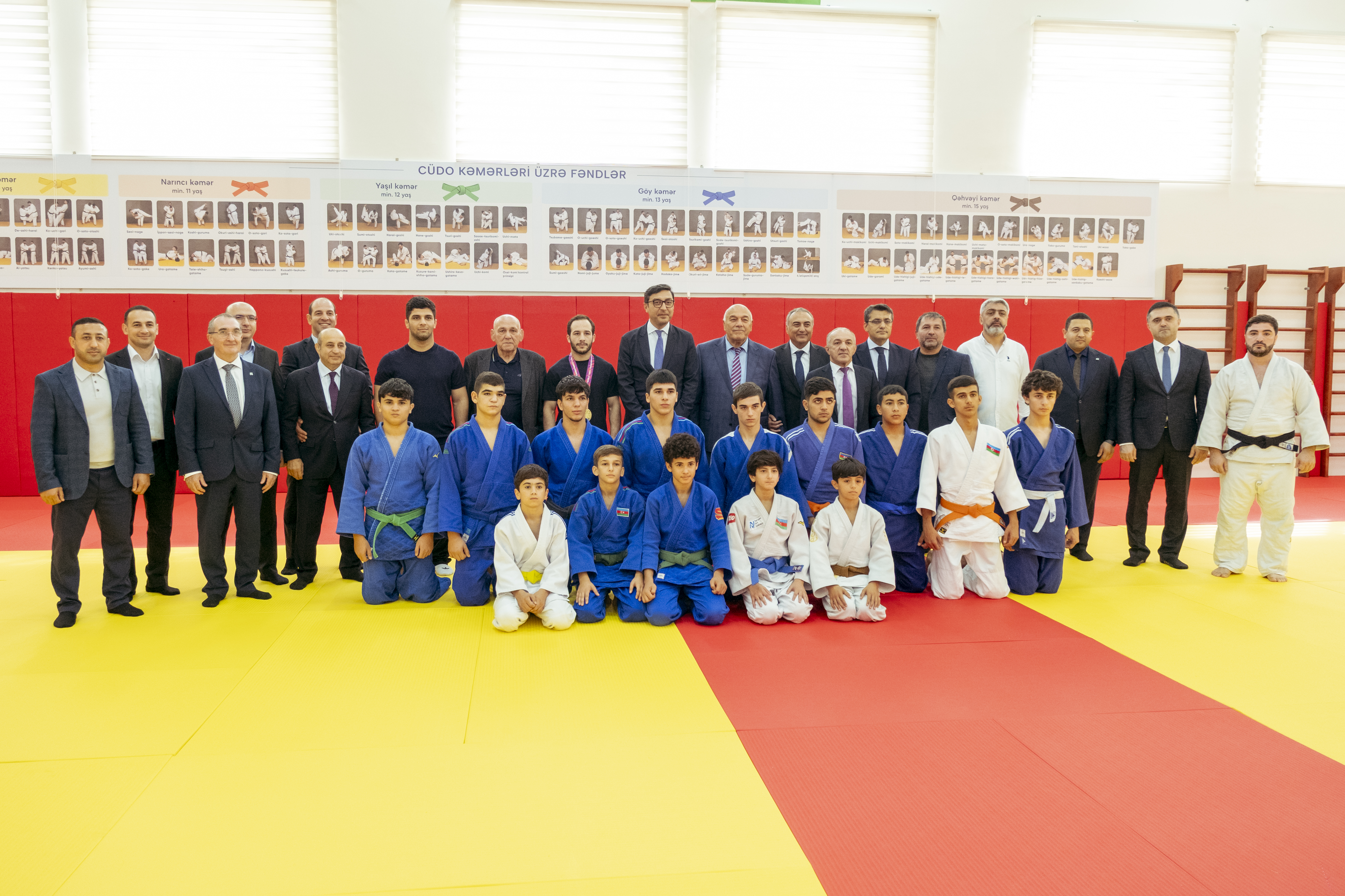 Respublika Olimpiya İdman Liseyinin əsaslı təmirdən sonra yenilənmiş cüdo zalının açılışı olub