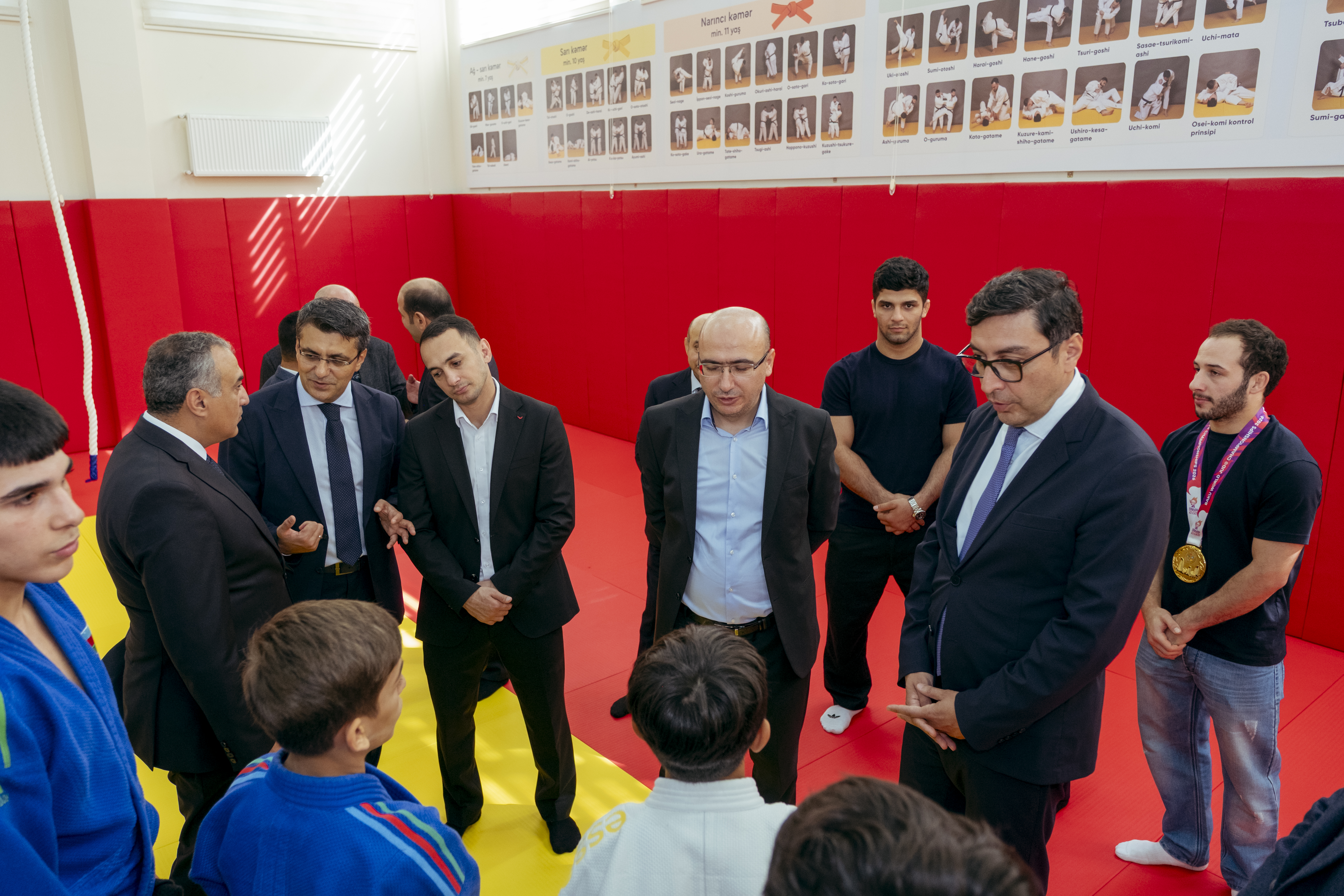 Respublika Olimpiya İdman Liseyinin əsaslı təmirdən sonra yenilənmiş cüdo zalının açılışı olub