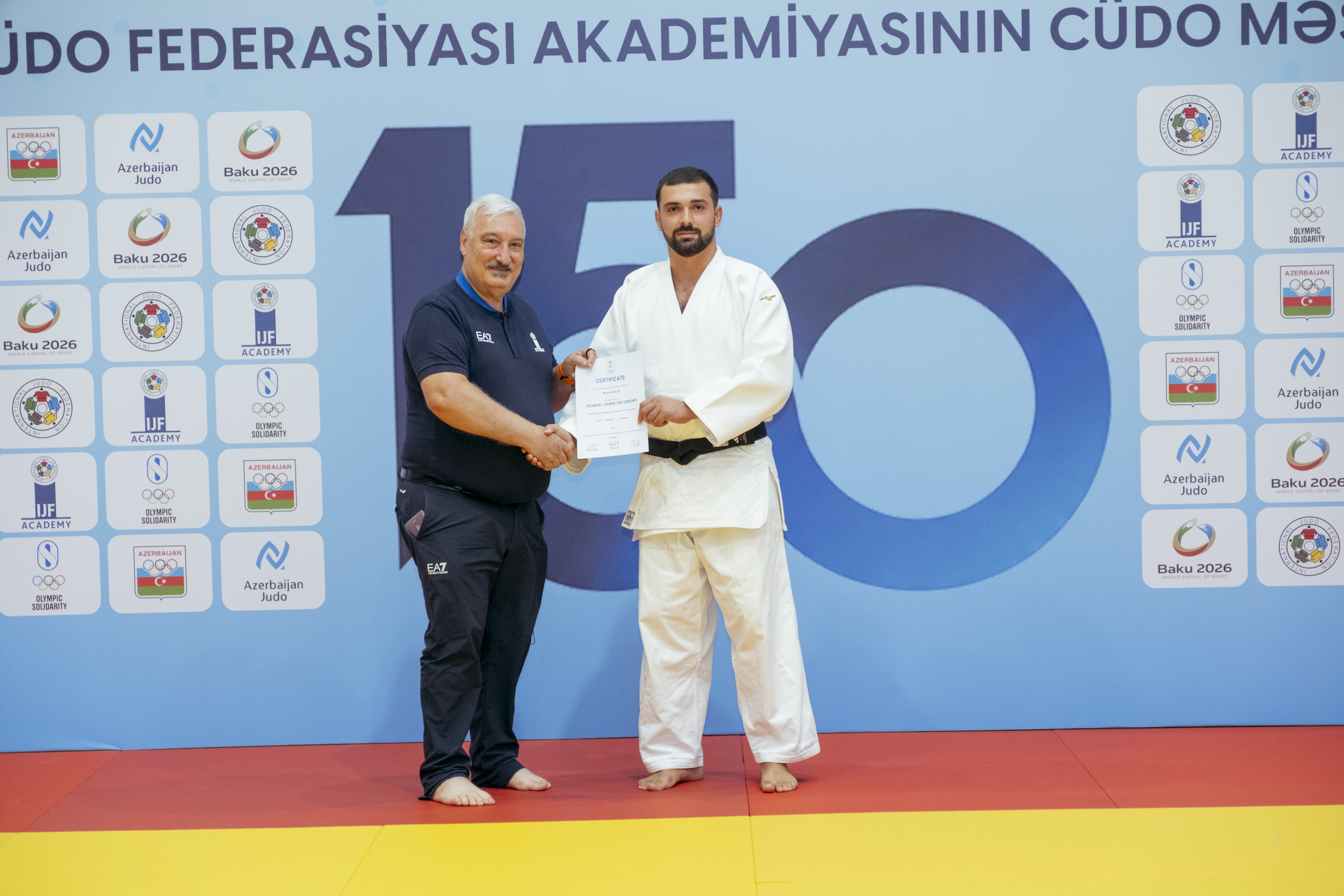 BCF Akademiyasının cüdo məşqçiliyi üzrə 150-ci proqramının iştirakçılarına sertifikatların təqdimolunma mərasimi keçirilib