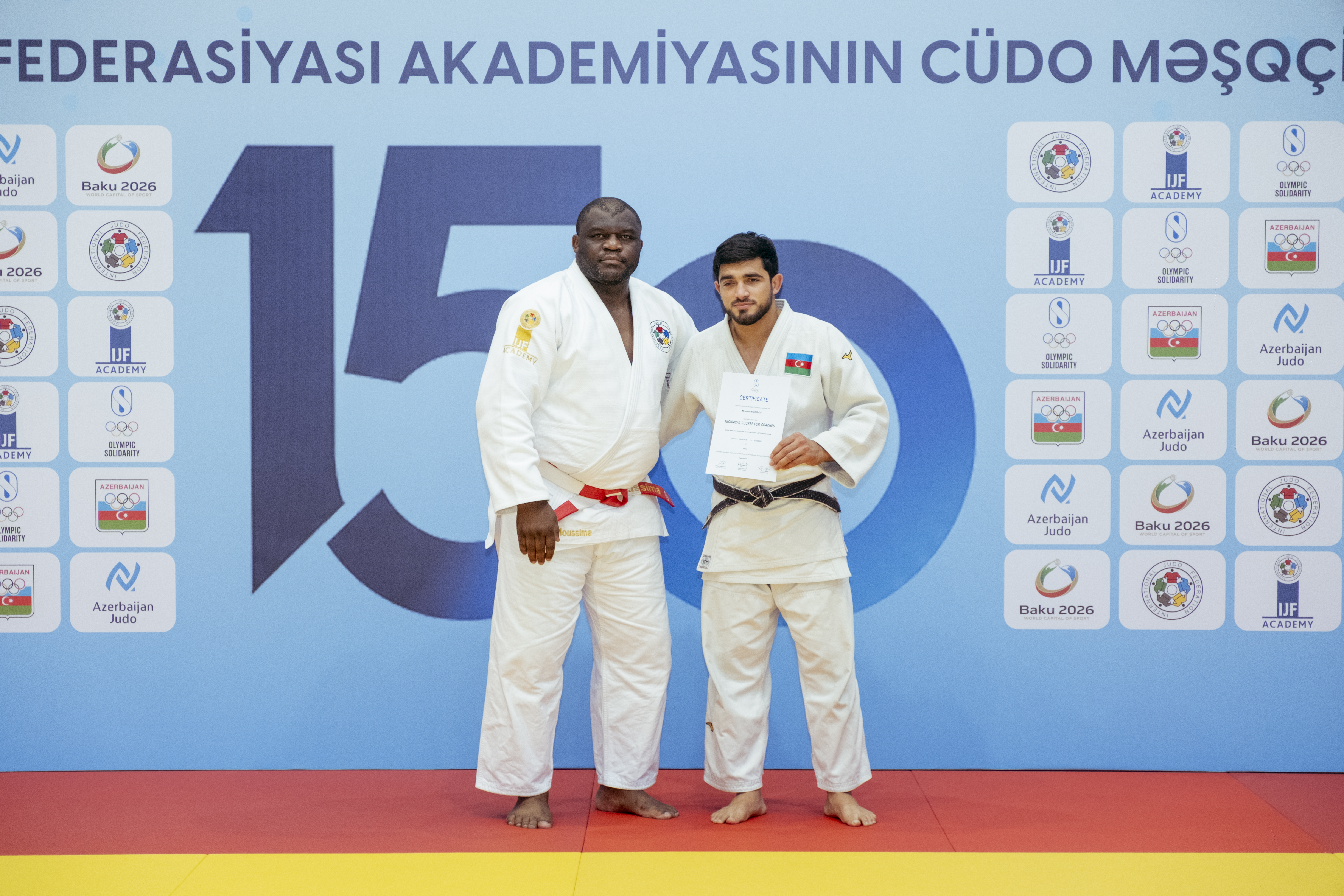 BCF Akademiyasının cüdo məşqçiliyi üzrə 150-ci proqramının iştirakçılarına sertifikatların təqdimolunma mərasimi keçirilib