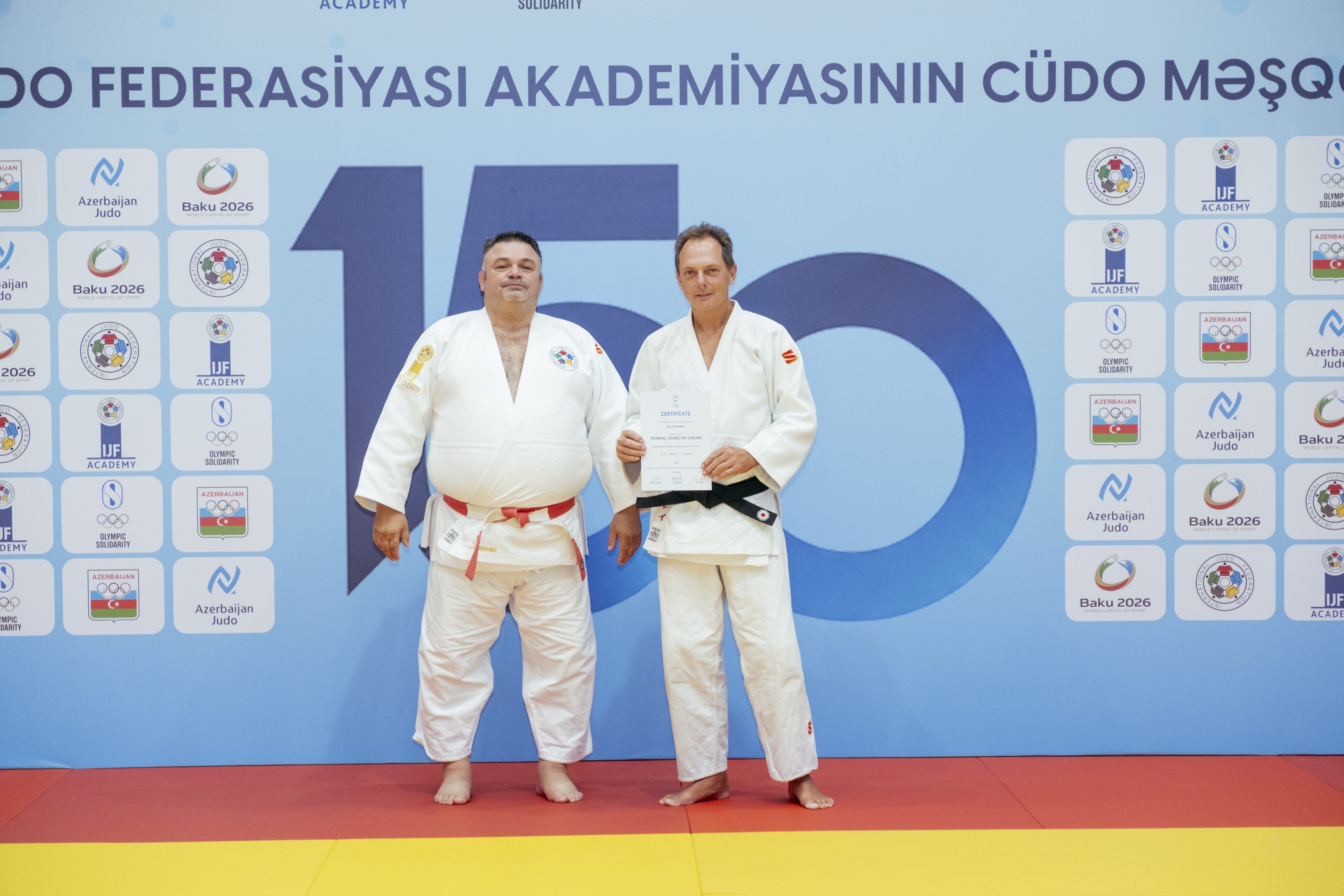 BCF Akademiyasının cüdo məşqçiliyi üzrə 150-ci proqramının iştirakçılarına sertifikatların təqdimolunma mərasimi keçirilib
