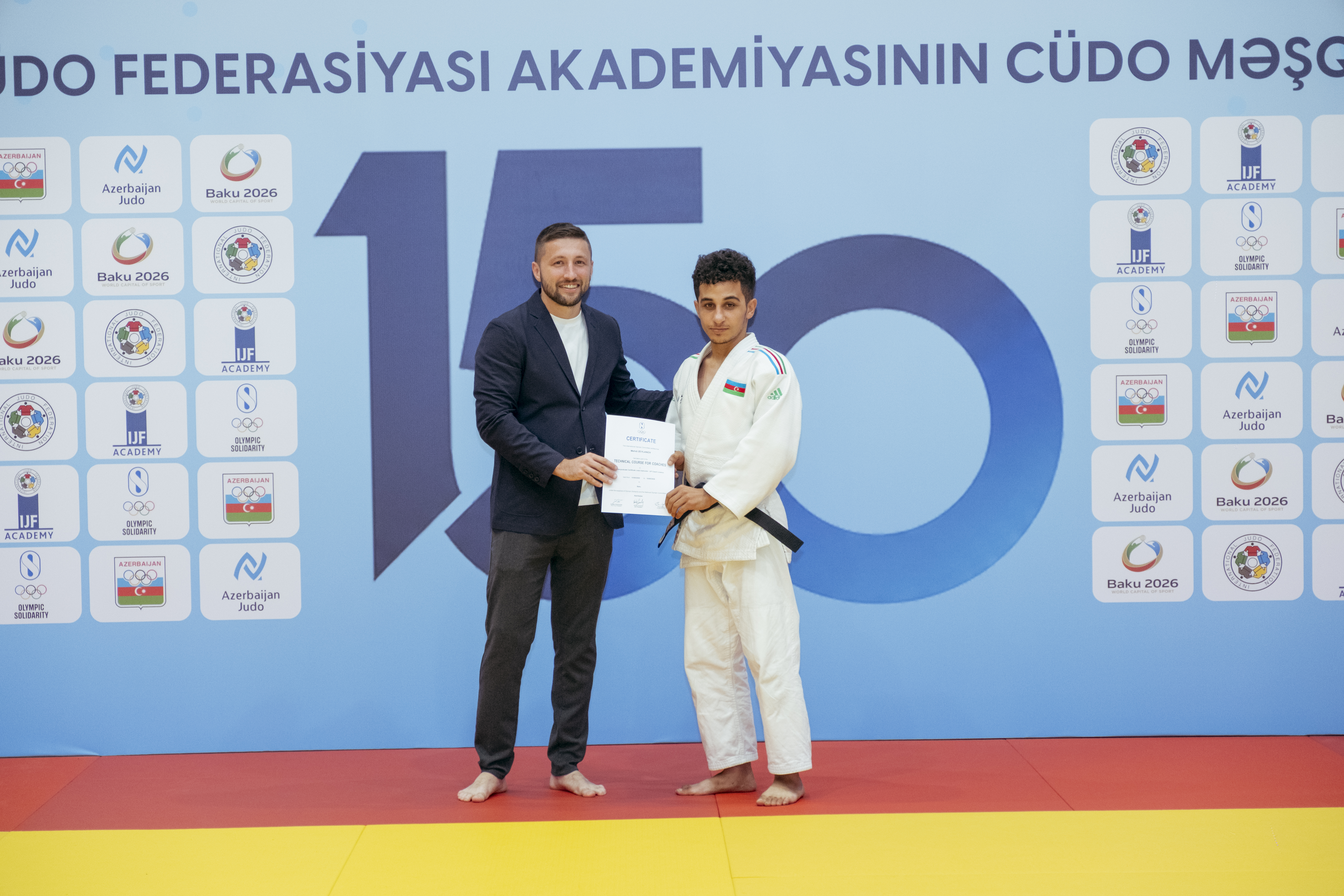 BCF Akademiyasının cüdo məşqçiliyi üzrə 150-ci proqramının iştirakçılarına sertifikatların təqdimolunma mərasimi keçirilib