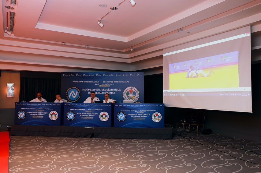 Beynəlxalq Cüdo Federasiyasının hakimlər üzrə baş direktoru Daniel Laskaunun iştirakı ilə hakimlər və məşqçilər üçün keçirilən seminar başa çatıb