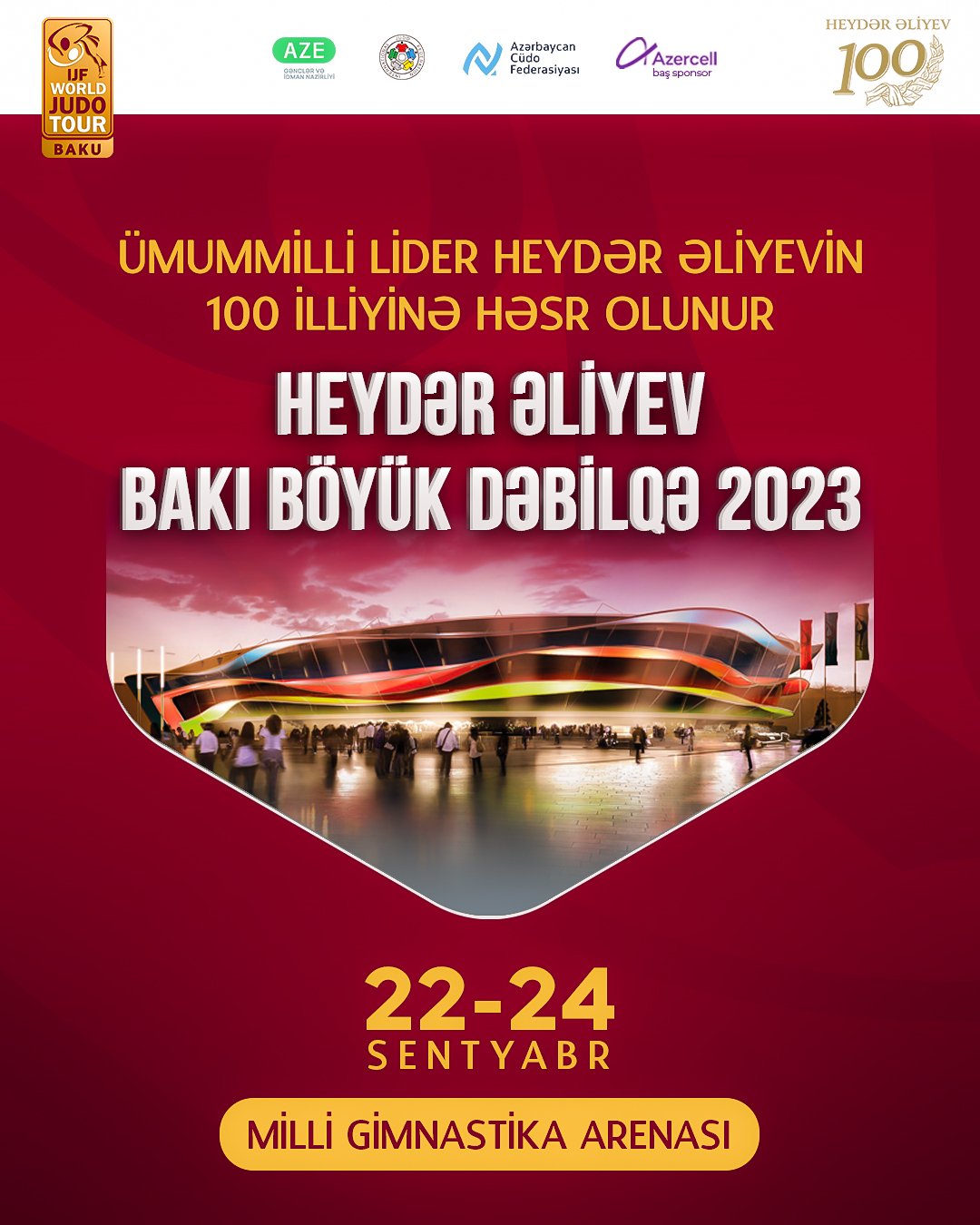 Ümummilli Lider Heydər Əliyevin xatirəsinə həsr olunan Bakı Böyük Dəbilqə turnirində Azərbaycan 33 cüdoçu ilə təmsil olunacaq