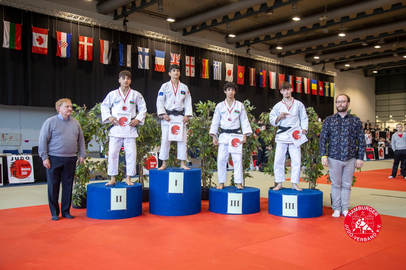 4 qızıl, 3 gümüş və 8 bürünc medal qazanan Azərbaycan millisi Bremendə birinci oldu