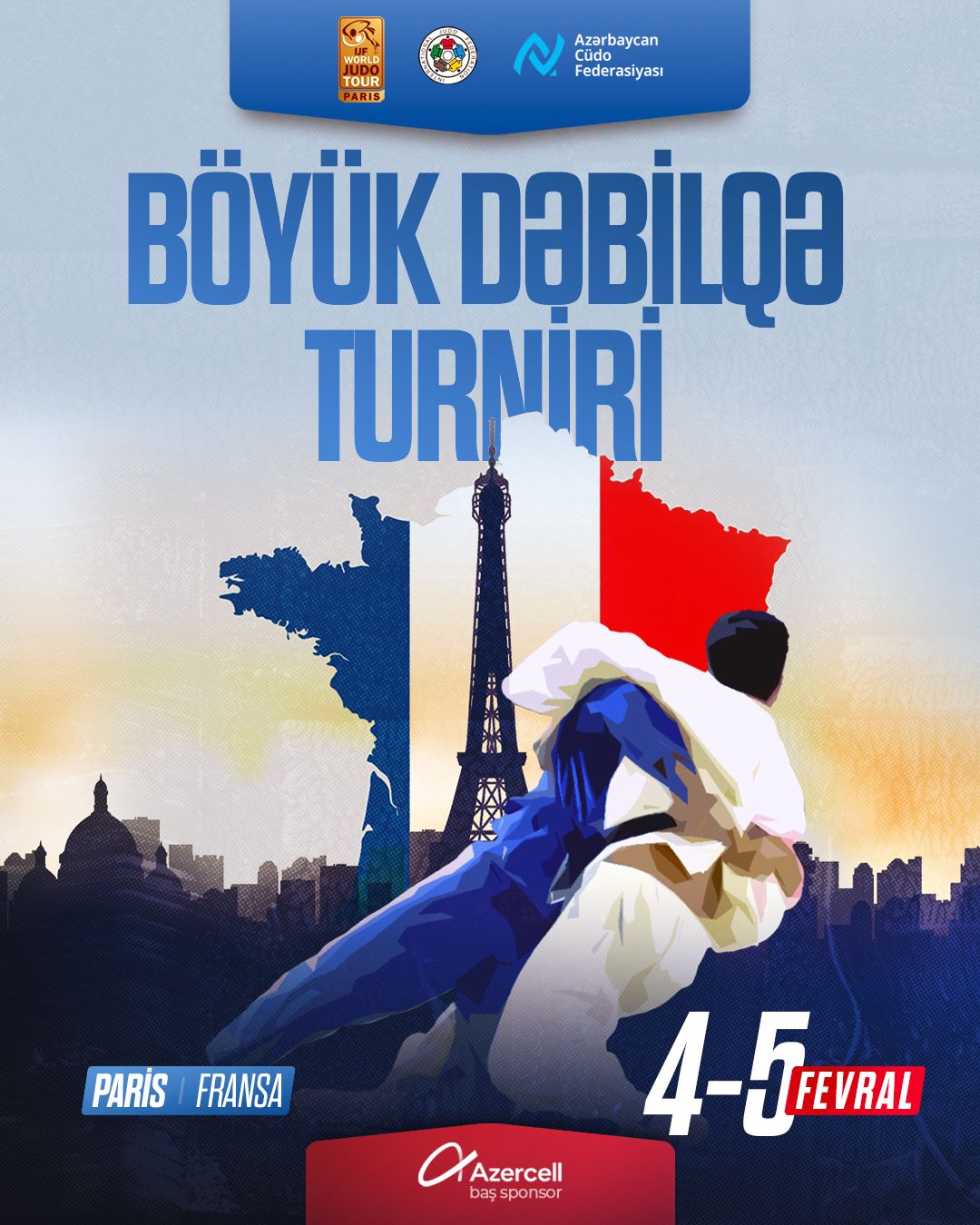 Cüdoçularımız Paris Böyük Dəbilqə turnirində iştirak edəcək