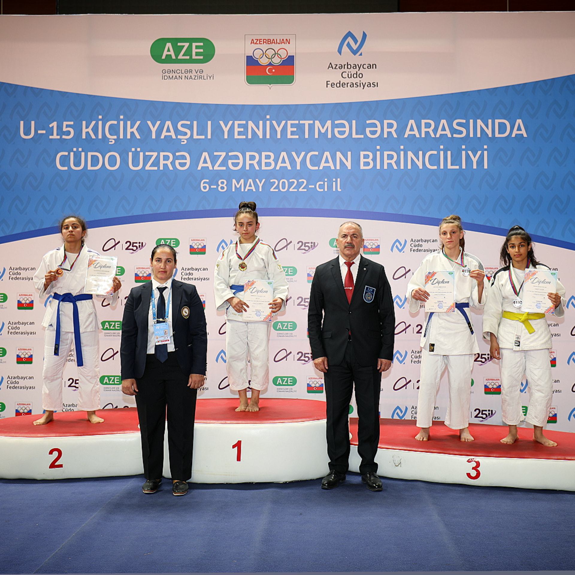 U-15 kiçik yaşlı yeniyetmələr arasında cüdo üzrə Azərbaycan birinciliyinin ilk yarış günü başa çatıb