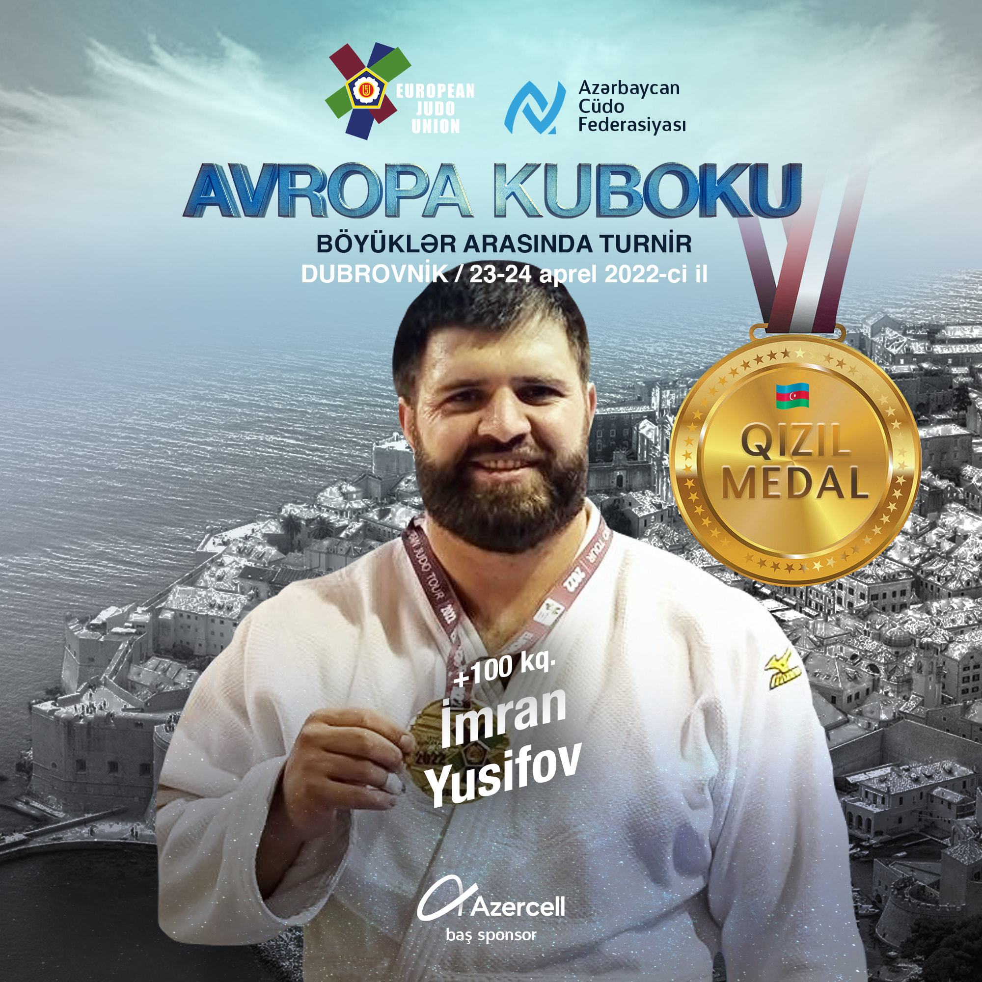 Azərbaycan Xorvatiyada keçirilən cüdo üzrə Avropa Kubokunda “Top-1”dədir