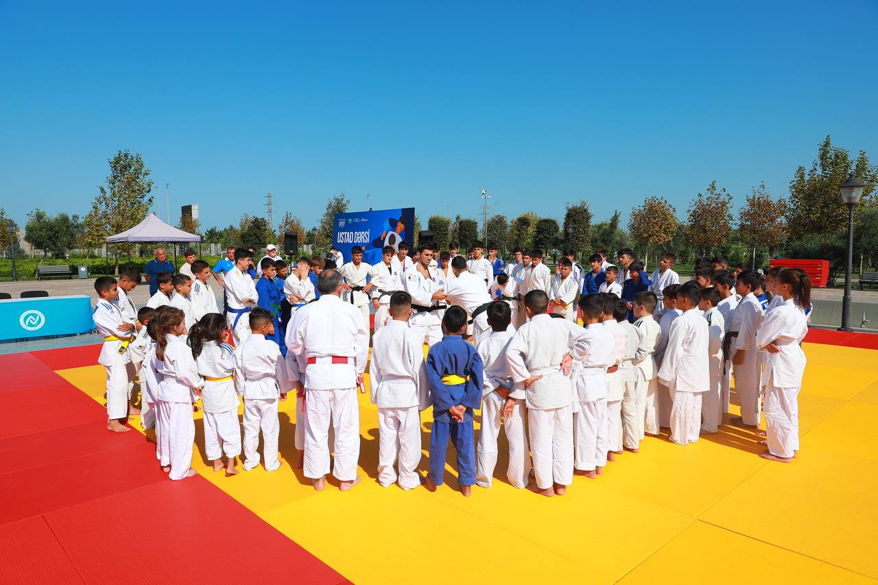 Zirə Eko parkında cüdo üzrə ustad dərsi keçirildi