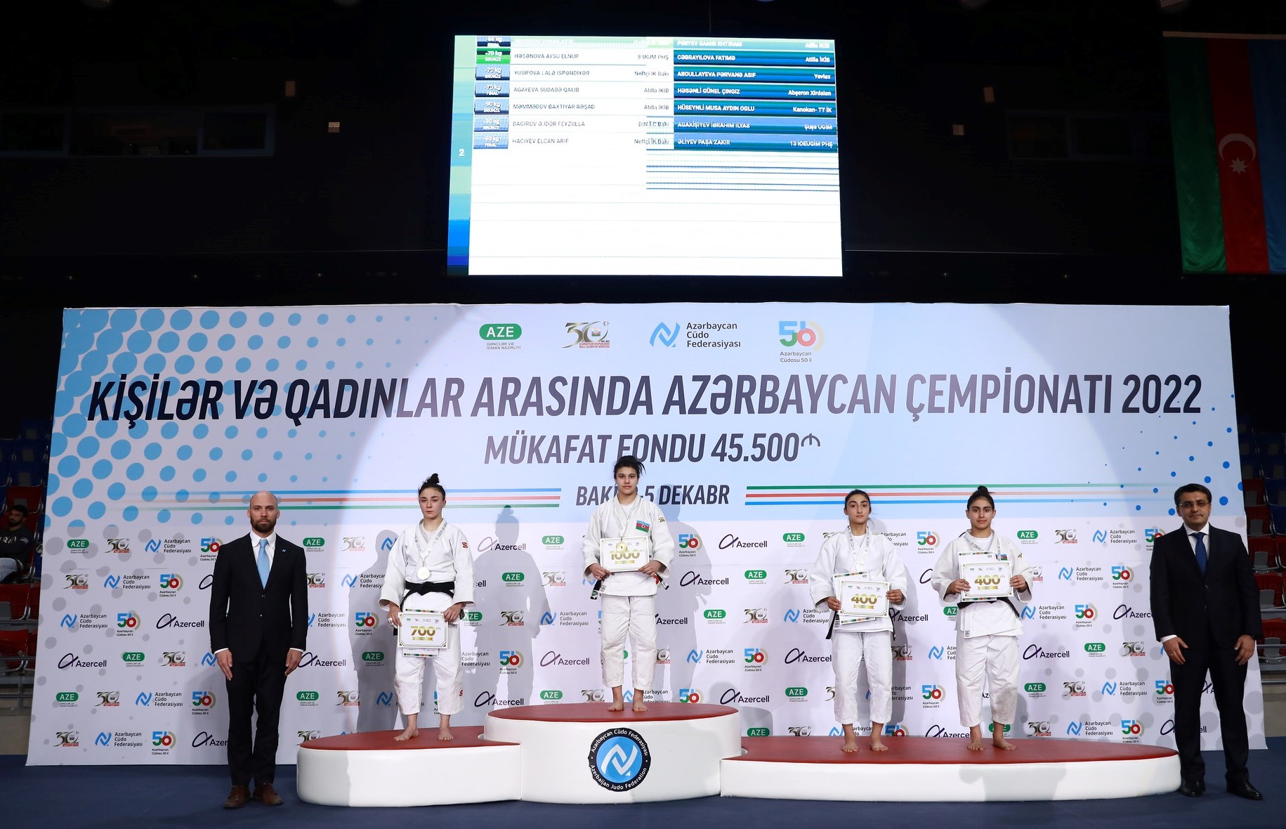 Azərbaycan çempionatında ikinci günün medalçıları bəlli oldu