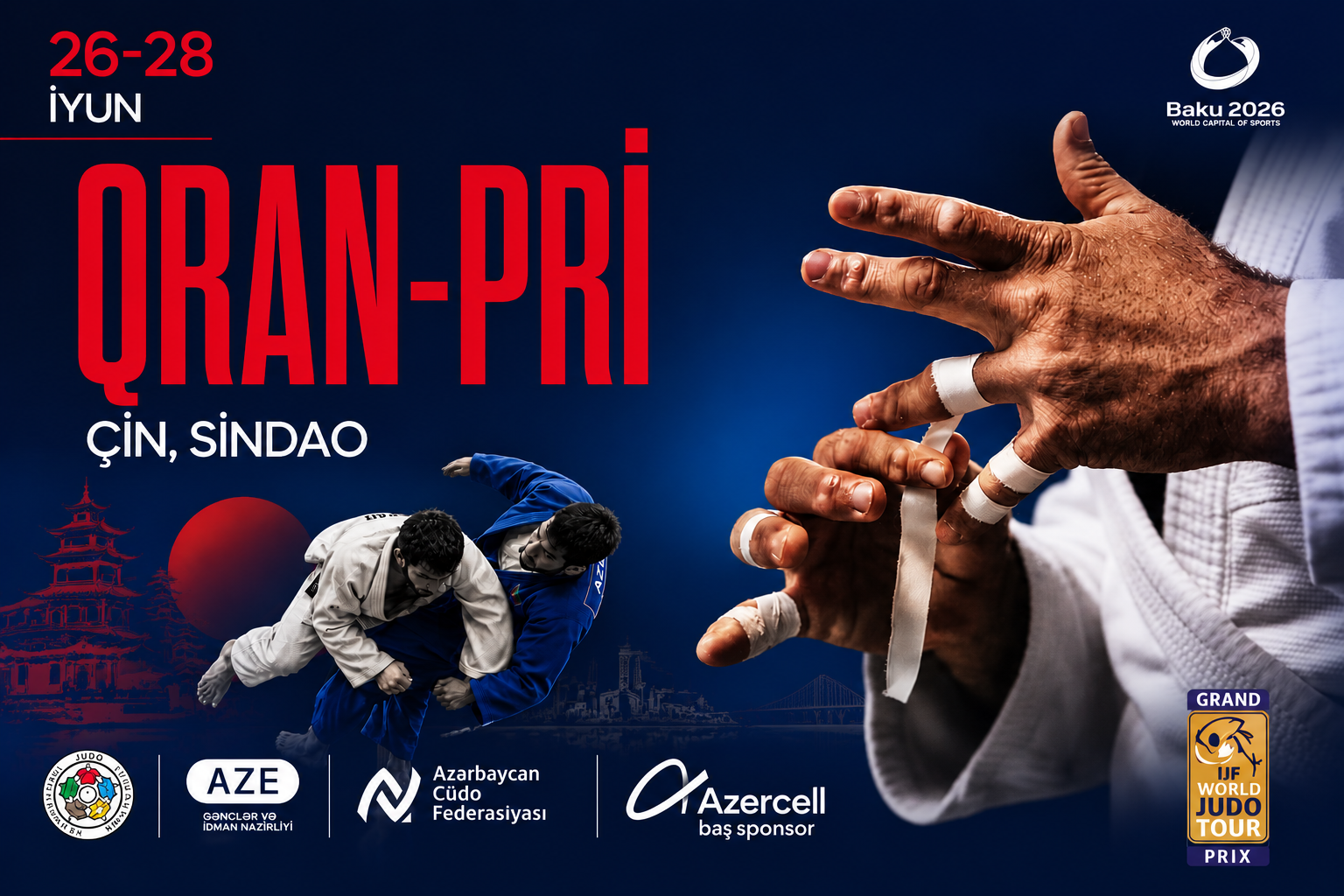 17 cüdoçumuz Sindao Qran-Prisində mübarizə aparacaq