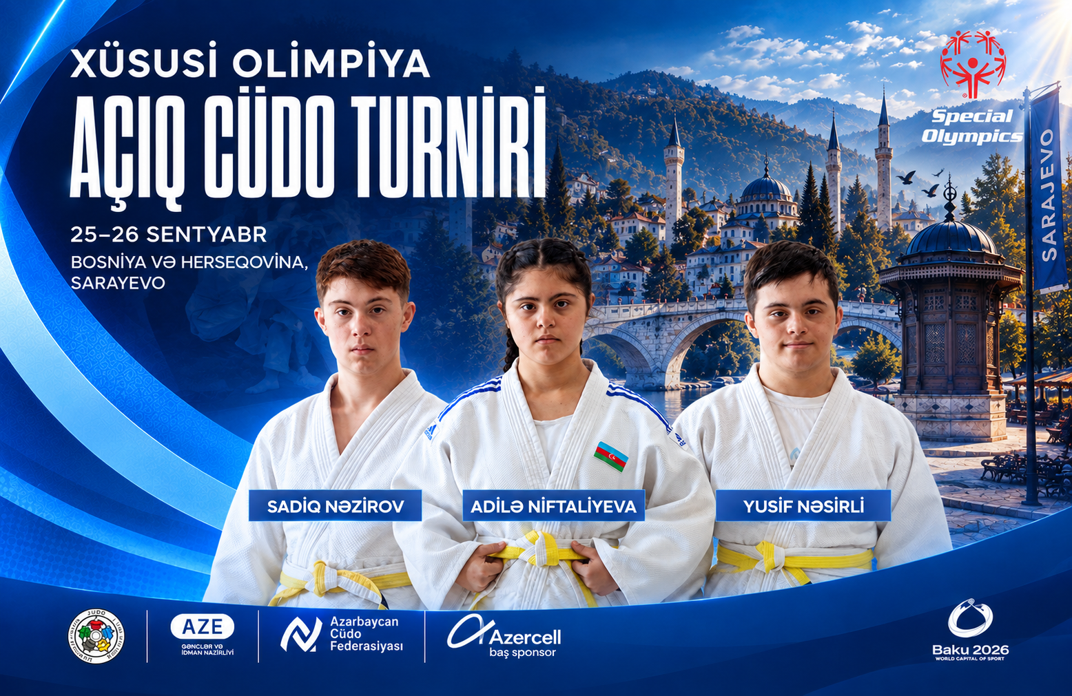 Adaptiv cüdoçularımız beynəlxalq turnirdə iştirak edəcək