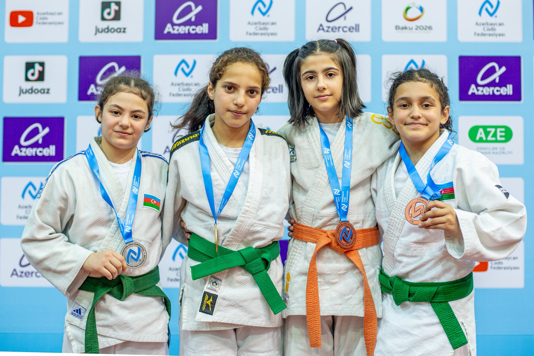 U-14 Liqa yarışının II turunda ilk gün 291 cüdoçu mübarizə aparıb