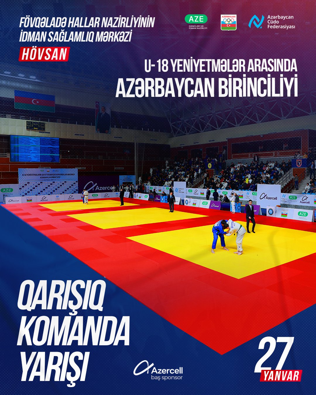 U-18 yeniyetmələr arasında Azərbaycan birinciliyinin komanda yarışlarına start verilib