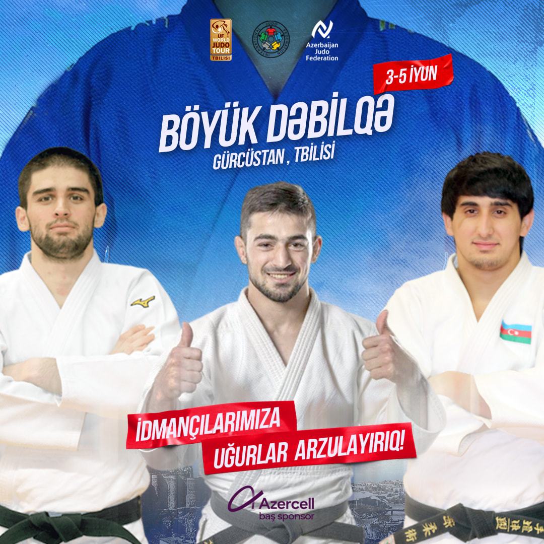 Bu gün 3 cüdoçumuz medallar uğrunda tatamiyə çıxacaq
