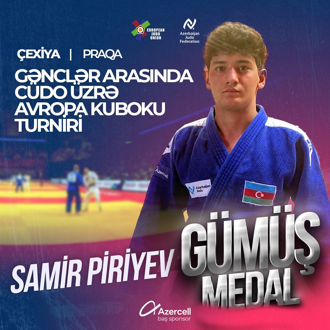 Cüdoçumuz Avropa Kubokunda gümüş medal qazandı