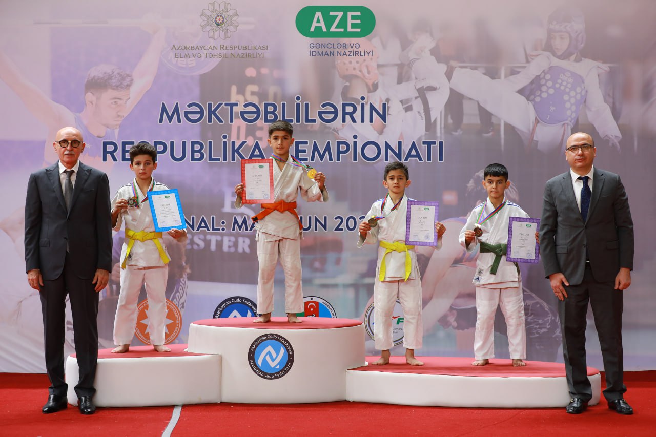 Cüdo üzrə məktəblilərin Respublika çempionatına yekun vuruldu