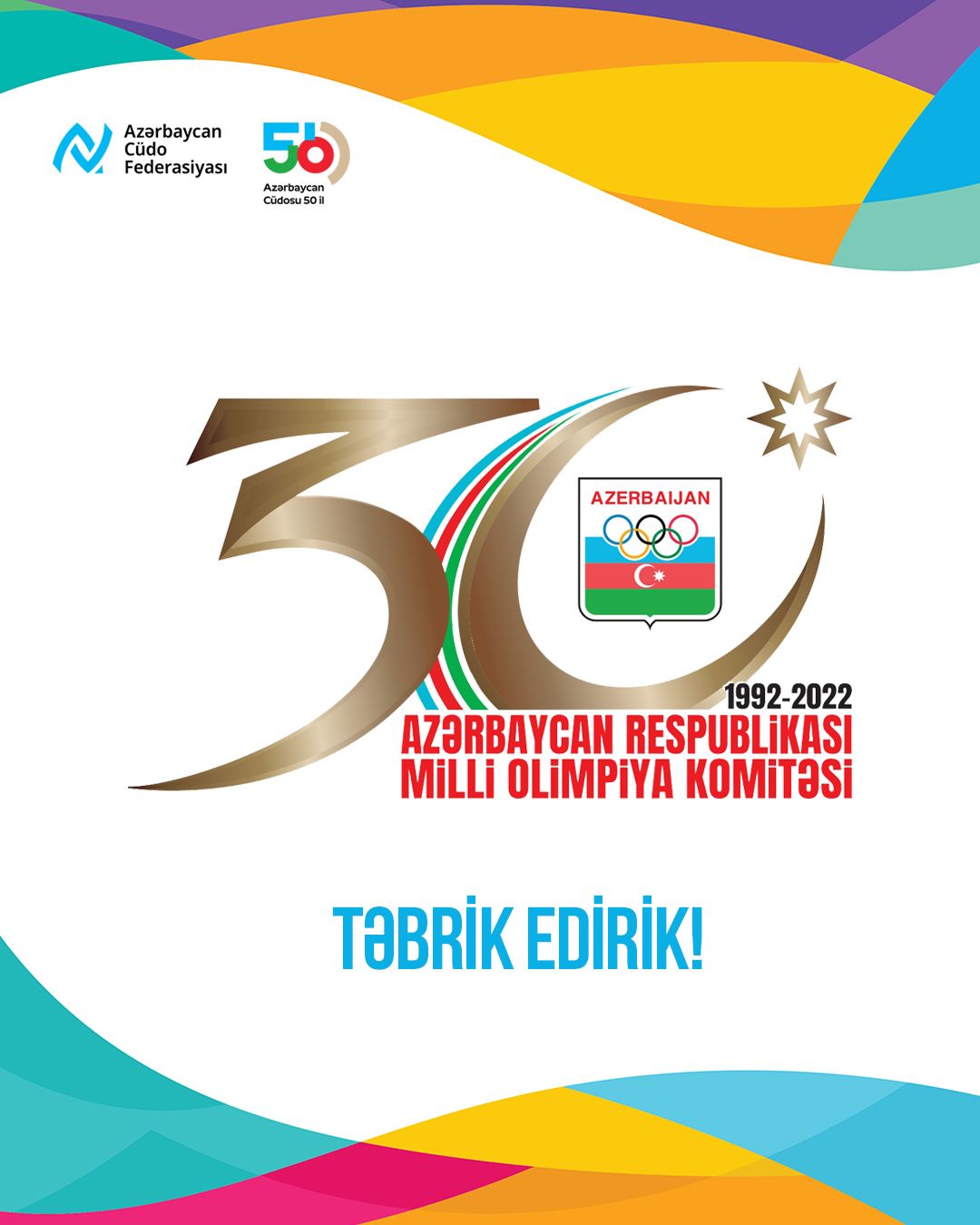 Milli Olimpiya Komitəsinin fəaliyyətə başlamasının 30 illik yubileyidir!