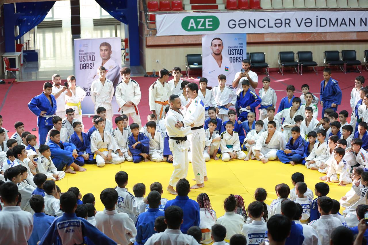 "Sərhədçi" İdman Mərkəzində cüdo üzrə ustad dərsi keçirilib