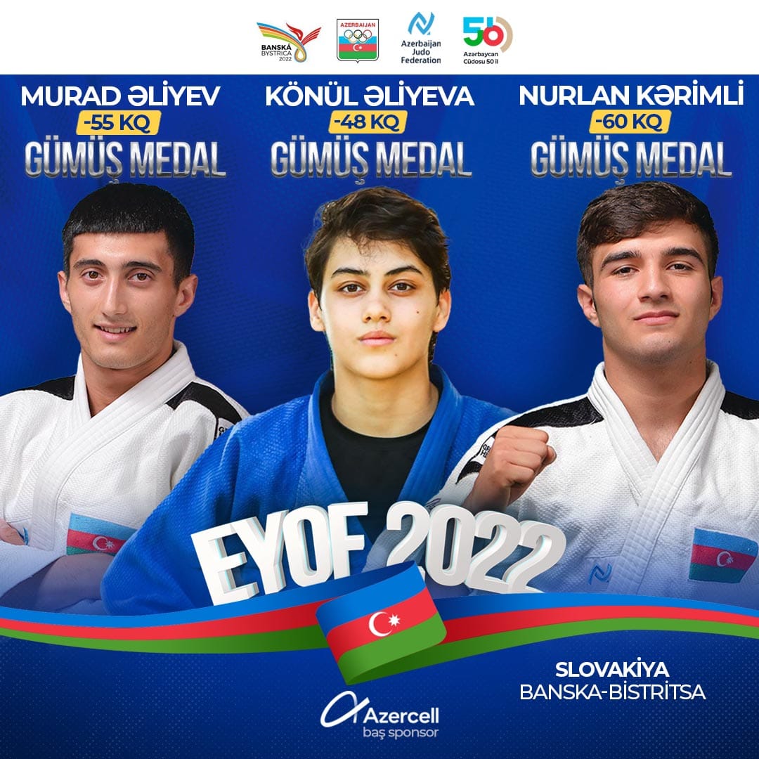 Cüdoçularımız "AGOF 2022"-nin ilk günü 3 gümüş medal qazandı