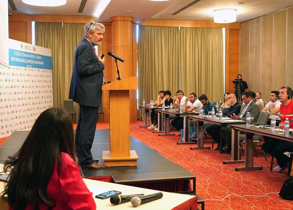 Cüdo idman növü üzrə beynəlxalq media seminarı təşkil edilib
