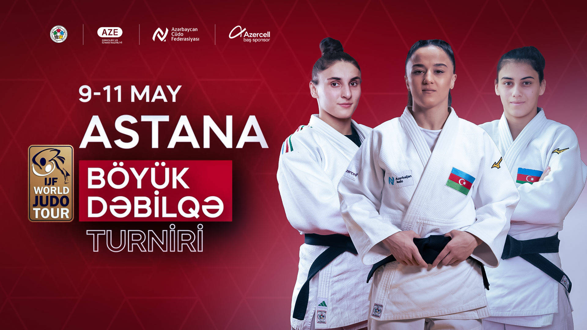 Astana Böyük Dəbilqə turnirində 3 cüdoçumuz mübarizə aparacaq