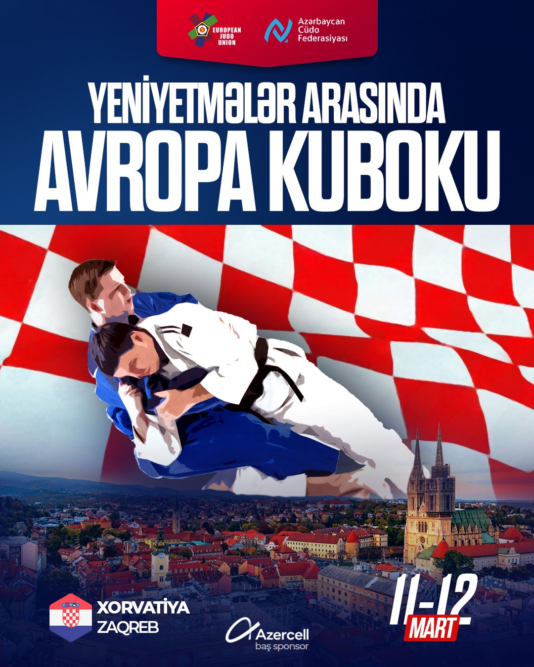 Yeniyetmə cüdoçular Avropa Kubokunda iştirak edəcək