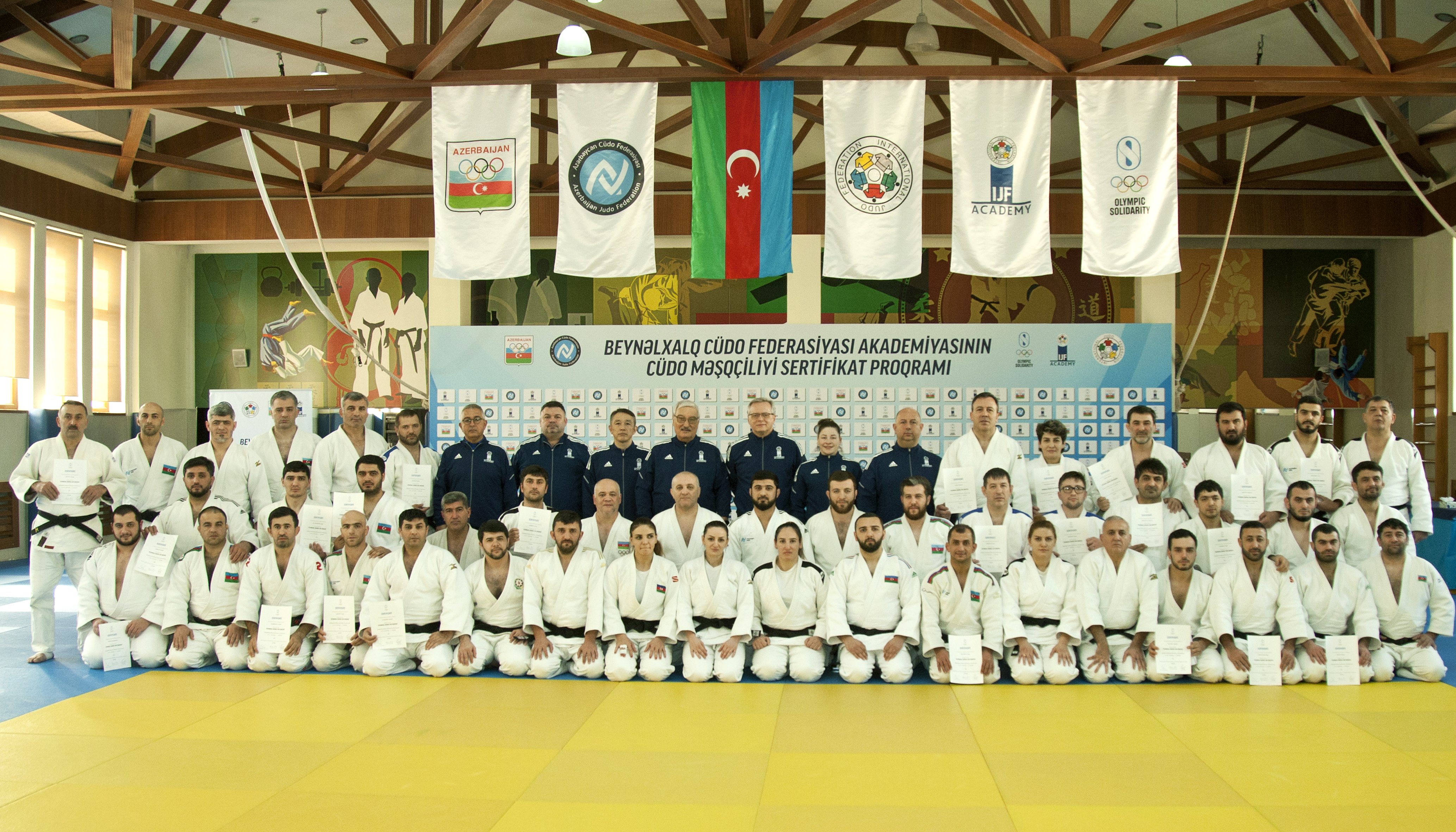 Beynəlxalq Cüdo Federasiyasının Akademiyasının məşqçi sertifikat proqramının ilk hissəsinin imtahanı baş tutub
