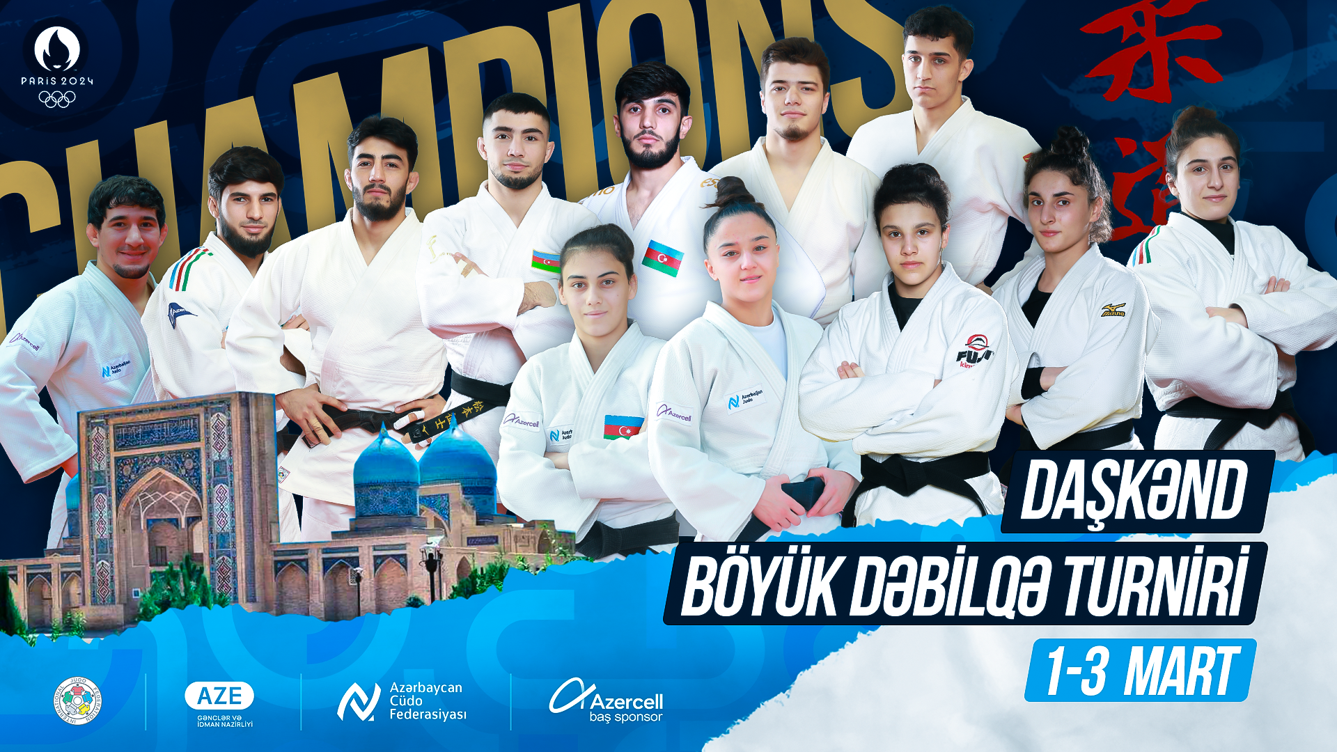 Cüdoçular Daşkənd Böyük Dəbilqə turnirində iştirak edəcək