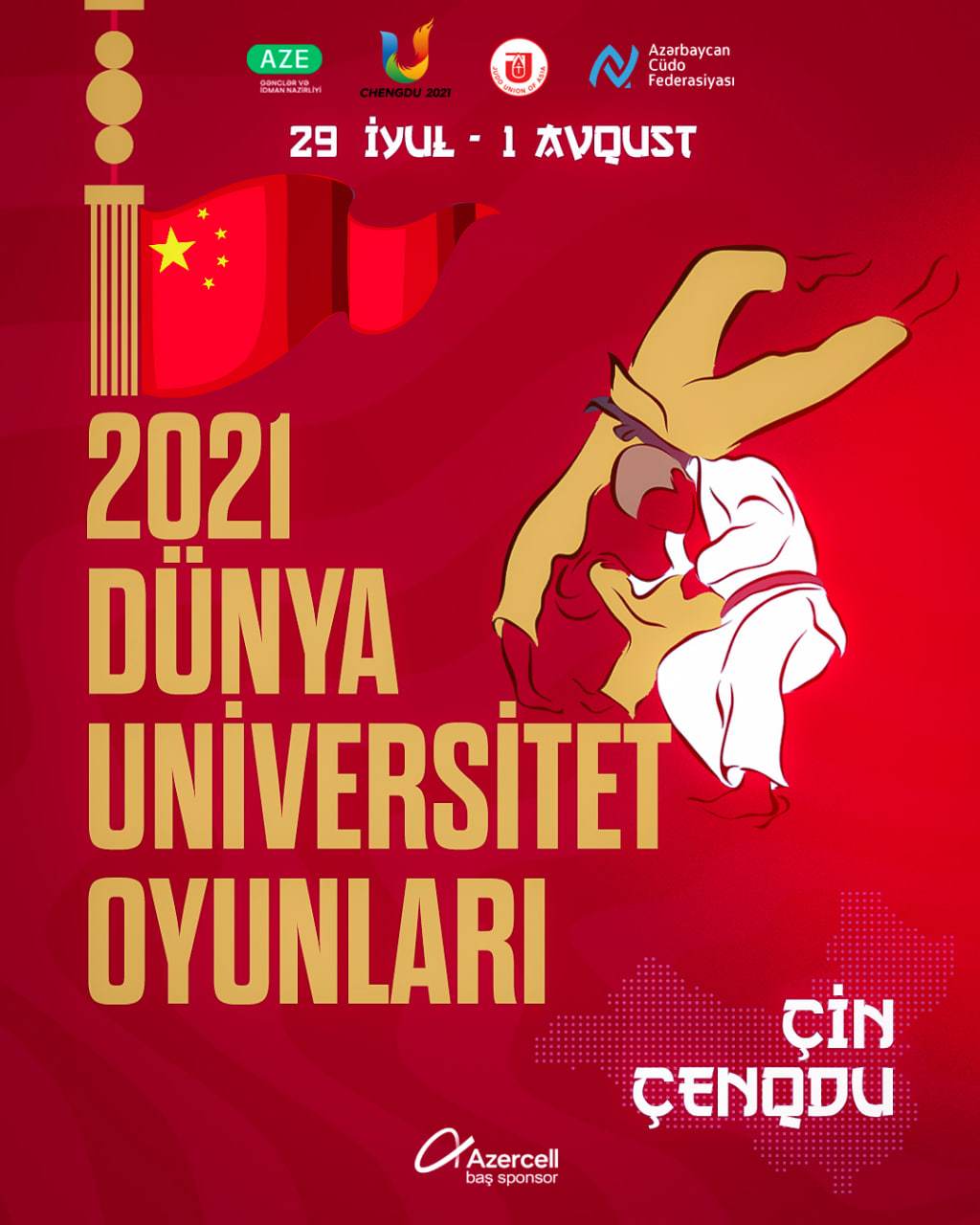 Cüdoçularımız Çenqdu 2021 Dünya Universitet Oyunlarında iştirak edəcək