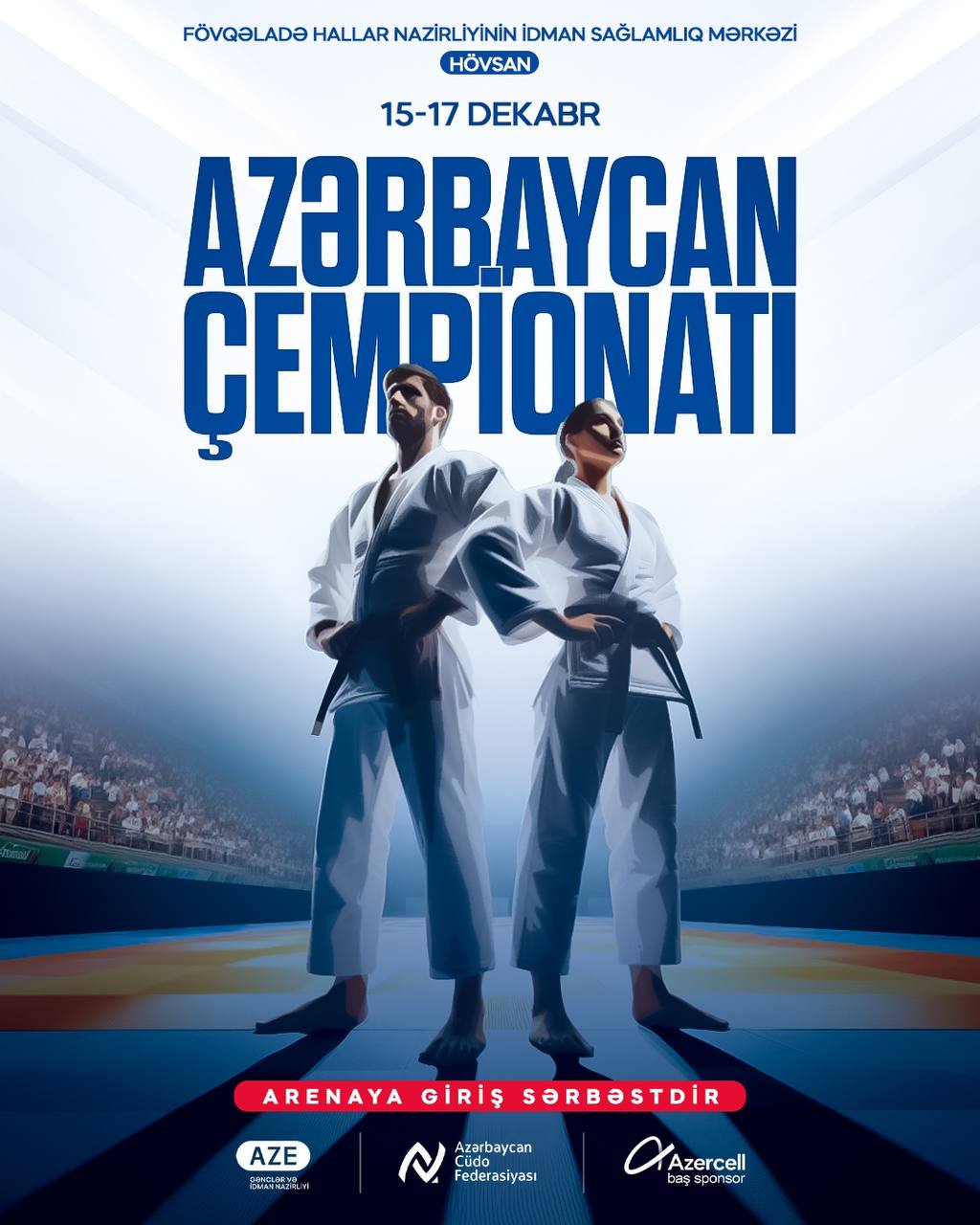Qadınlar və kişilər arasında cüdo üzrə Azərbaycan çempionatı keçiriləcək