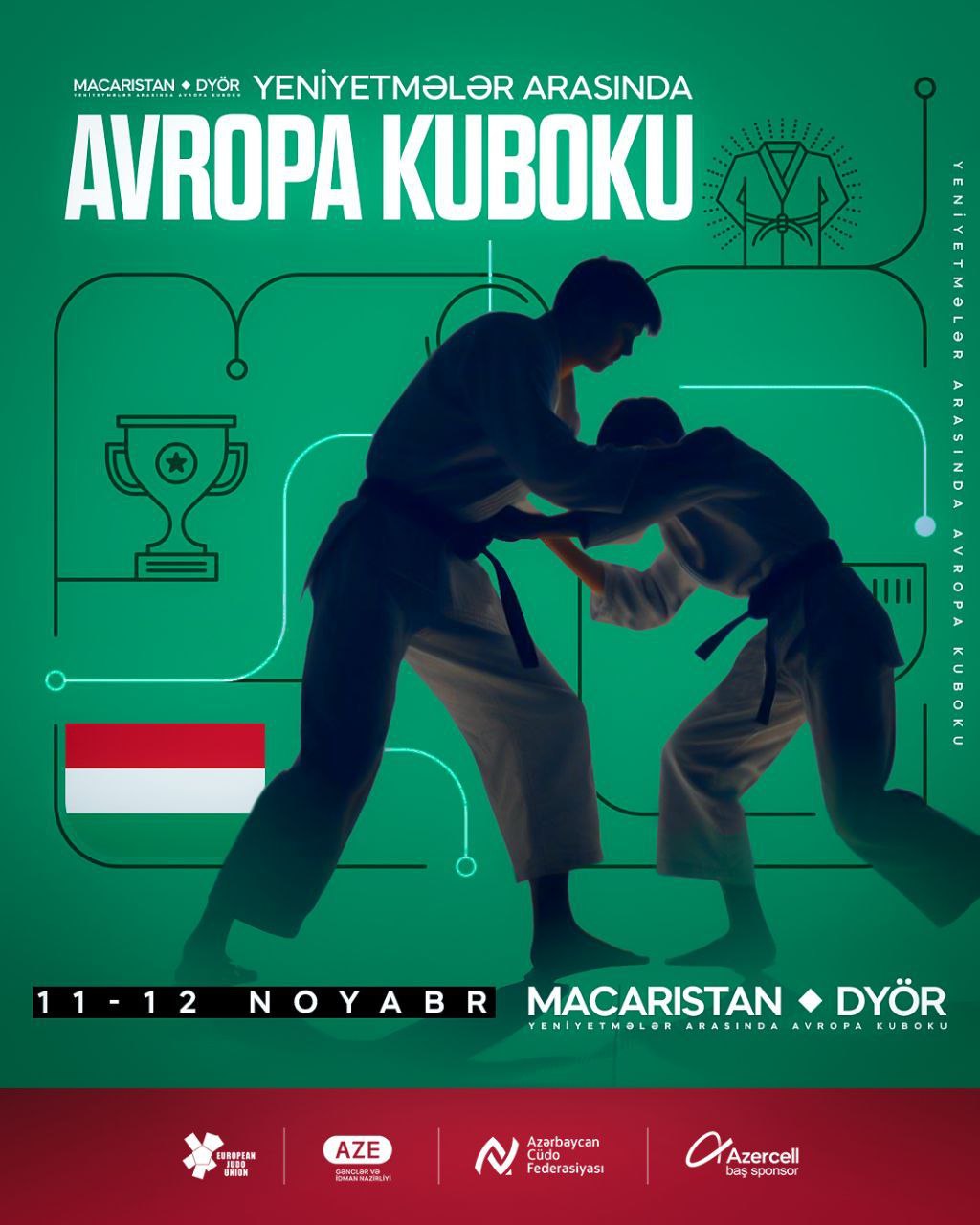 Yeniyetmə cüdoçular Dyör Avropa Kubokunda iştirak edəcək