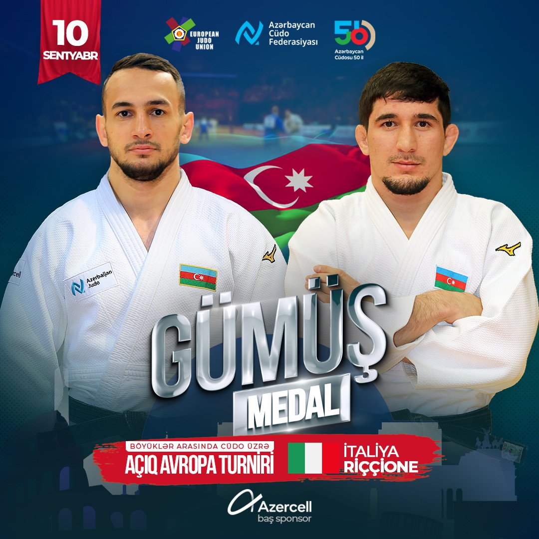 Cüdoçularımız Açıq Avropa turnirinin ilk günündə 2 gümüş medal qazandı