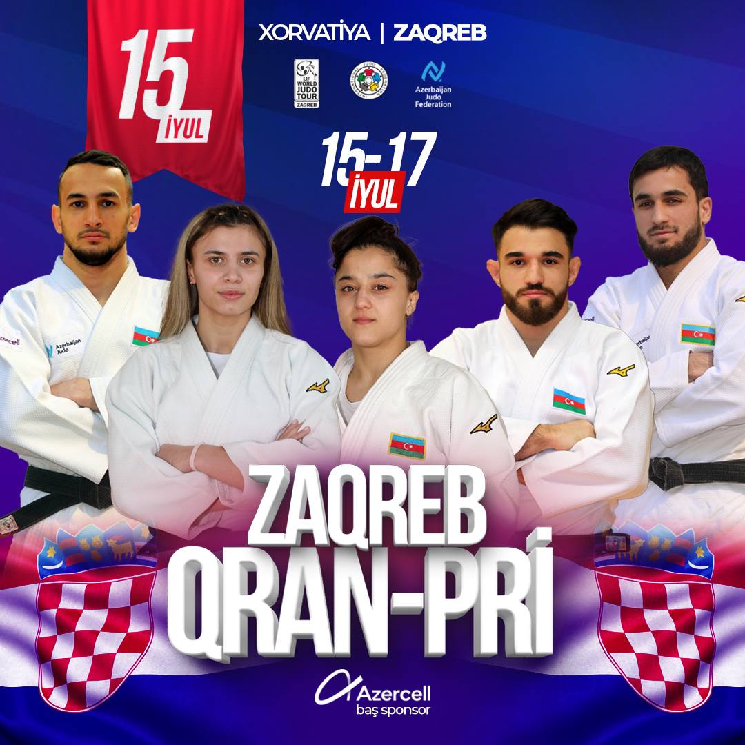 Bu gün 5 cüdoçumuz Qran Pri turnirində tatamiyə çıxacaq