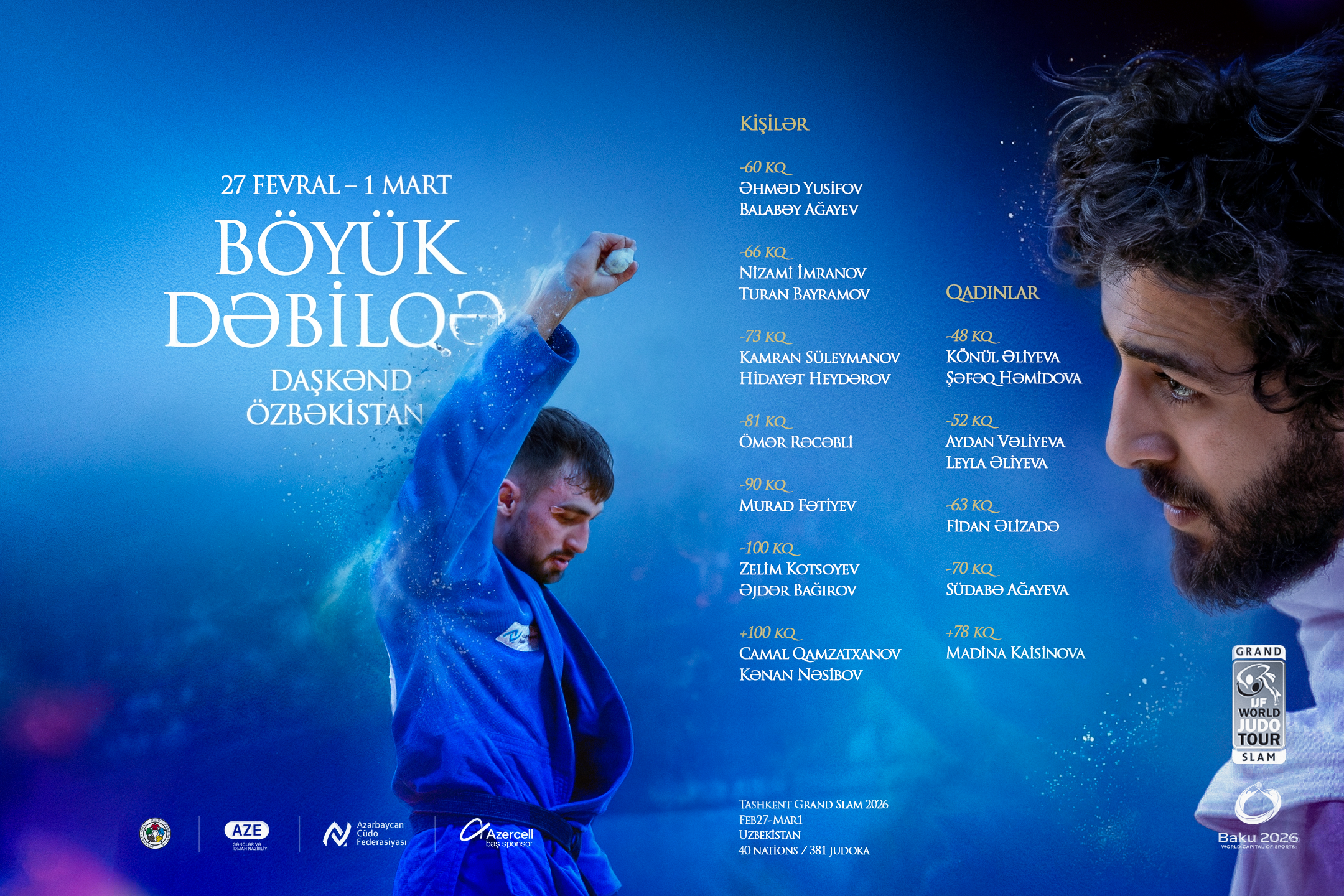 Daşkənd Böyük Dəbilqəsində 19 cüdoçumuz mübarizə aparacaq
