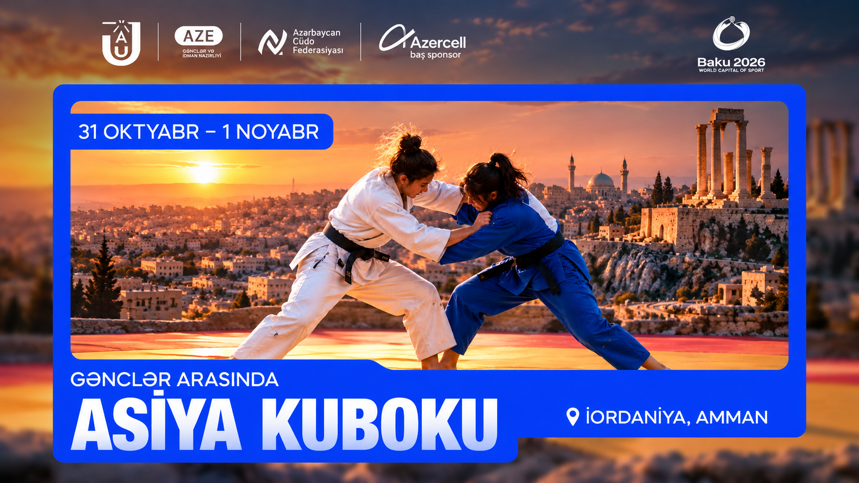 Asiya Kubokunda ölkəmizi 5 cüdoçu təmsil edəcək